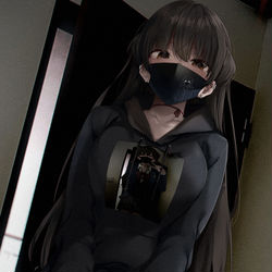 This is a pixiv picture whose title is 「あなたも着てみる？」.