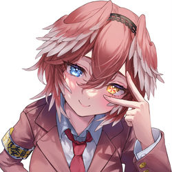 This is a pixiv picture whose title is 学級委員長ルイ.