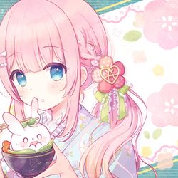 This is a pixiv picture whose title is ももちーもちゃん！！.