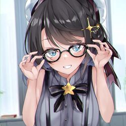 This is a pixiv picture whose title is メガネすばー.