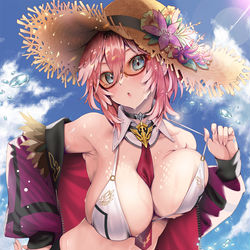 This is a pixiv picture whose title is 水着鷹嶺ルイさん.