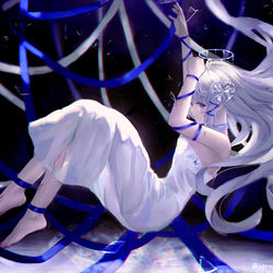 This is a pixiv picture whose title is worries.