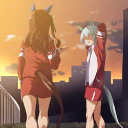 This is a pixiv picture whose title is トレーニング直後.