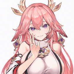 This is a pixiv picture whose title is 🦊.