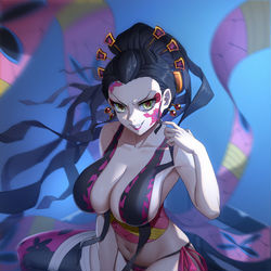 This is a pixiv picture whose title is 堕姬.