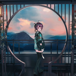 This is a pixiv picture whose title is 蒲牢· 甲乙青木.