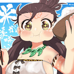 This is a pixiv picture whose title is お米おいしー.