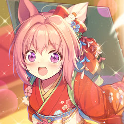This is a pixiv picture whose title is 新春うらら.