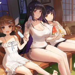 This is a pixiv picture whose title is 纳凉.