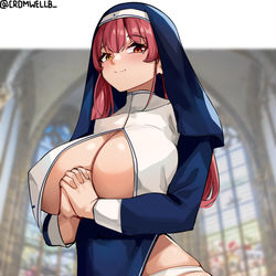This is a pixiv picture whose title is Marine Nun.