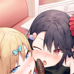 This is a pixiv picture whose title is ワタシにも舐めさせて……♥.