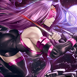 This is a pixiv picture whose title is Medusa Rider.
