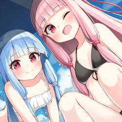 This is a pixiv picture whose title is 水着！.