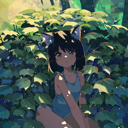 This is a pixiv picture whose title is Neko.