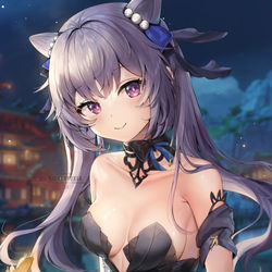 This is a pixiv picture whose title is Opulent Splendor, Keqing <3.