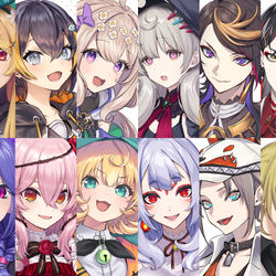 This is a pixiv picture whose title is NIJISANJI EN (???).
