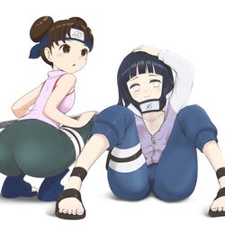 This is a pixiv picture whose title is 22−06 テンテン＆ヒナタ(NARUTO).
