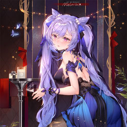This is a pixiv picture whose title is 刻晴.