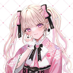 This is a pixiv picture whose title is ぴえん系振袖.