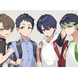 This is a pixiv picture whose title is にじさんじ男児＋α.