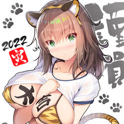 This is a pixiv picture whose title is 2022謹賀新年 寅.