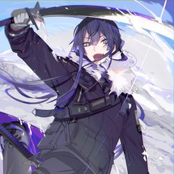 This is a pixiv picture whose title is 雪山任務②.