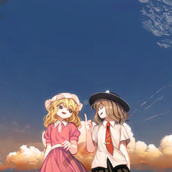 This is a pixiv picture whose title is 黄昏.