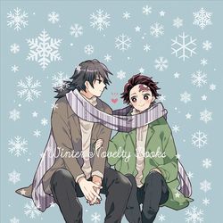 This is a pixiv picture whose title is 冬の義炭の話+らくがきまとめ.