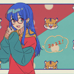 This is a pixiv picture whose title is 2022.