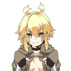 This is a pixiv picture whose title is 裸マント.