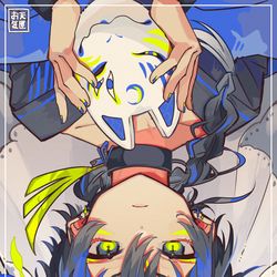 This is a pixiv picture whose title is 鬼くん.