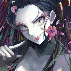 This is a pixiv picture whose title is 堕姫.