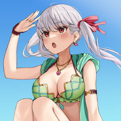 This is a pixiv picture whose title is ついんてーる女神.