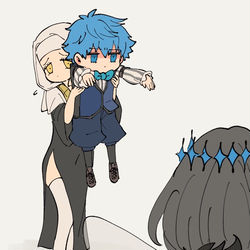 This is a pixiv picture whose title is プリテンダーとアルターエゴ.