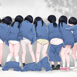 This is a pixiv picture whose title is 13歳の尻.