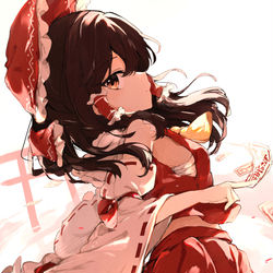 This is a pixiv picture whose title is 楽園の素敵な巫女.