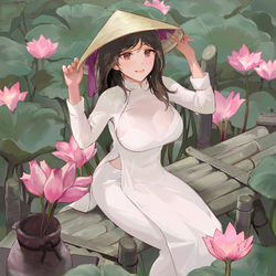 This is a pixiv picture whose title is Ao Dai3.