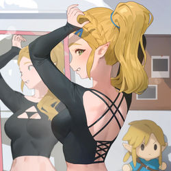 This is a pixiv picture whose title is zelda.