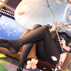 This is a pixiv picture whose title is 申鹤.
