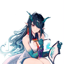 This is a pixiv picture whose title is 夕.