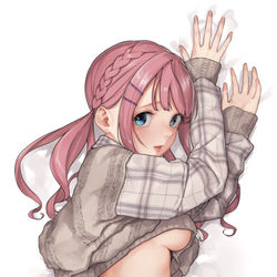 This is a pixiv picture whose title is 巨尻ちゃん抱き枕カバー.