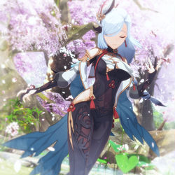 This is a pixiv picture whose title is 【原神MMD】申鶴さん.