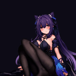 This is a pixiv picture whose title is 刻晴.