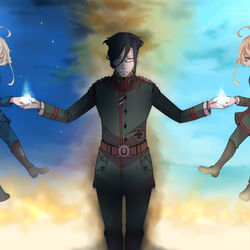 This is a pixiv picture whose title is Roman.