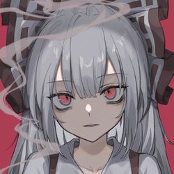 This is a pixiv picture whose title is 藤原妹紅.