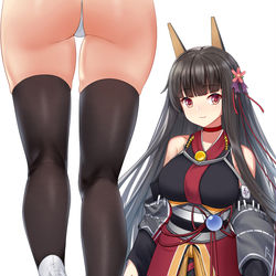 This is a pixiv picture whose title is 汗足赤城.