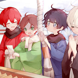 This is a pixiv picture whose title is ＊そらまふうらさか・初詣＊.