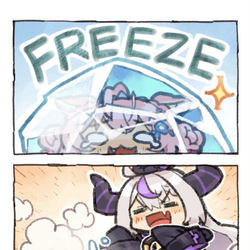 This is a pixiv picture whose title is 溶けたこより.