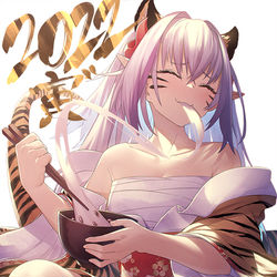 This is a pixiv picture whose title is 寅"年！.