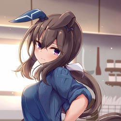 This is a pixiv picture whose title is 「……そんなに見ないで」.